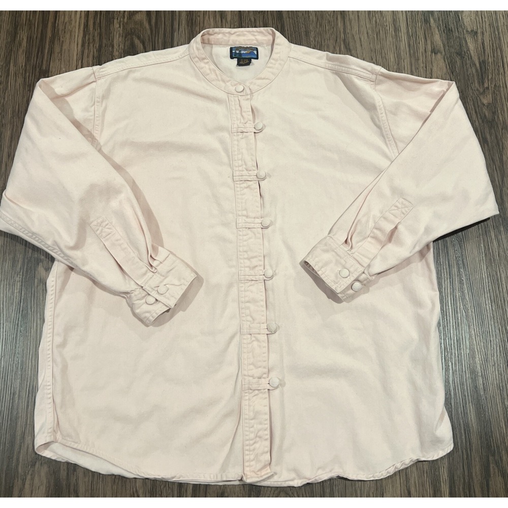 Shaver Lake Shacket Women XL Color Pink Button Down Shirt Jacket VTG Grunge 90s